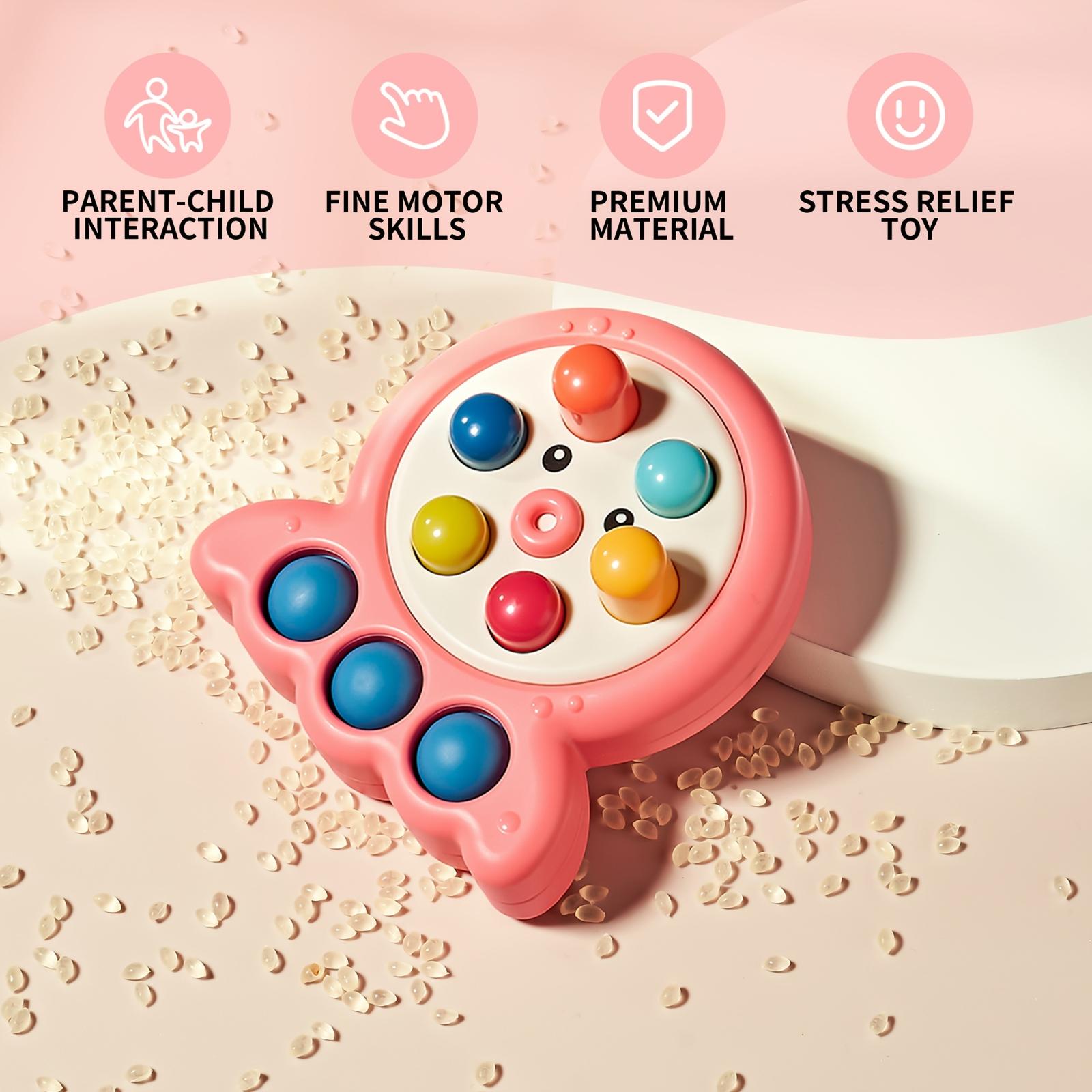 Octopus Sensory Fidget Toy with Push Pop Bubbles and Rotating Buttons for Stress Relief and Focus Development Suitable for All Ages One Size розовый
Octopus Sensory Fidget Toy with Push Pop Bubbles and Rotating Buttons for Stress Relief and Focus Development Suitable for All Ages One Size розовый