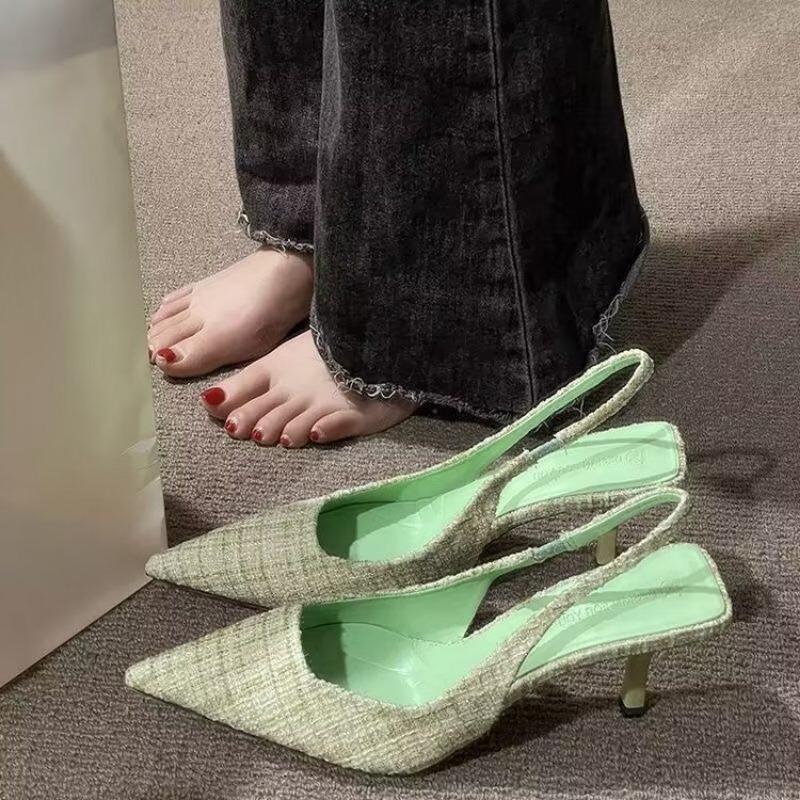 High heels women s new summer design sense fashion sandals temperament niche single shoes women 35 зелёный
High heels women s new summer design sense fashion sandals temperament niche single shoes women 35 зелёный