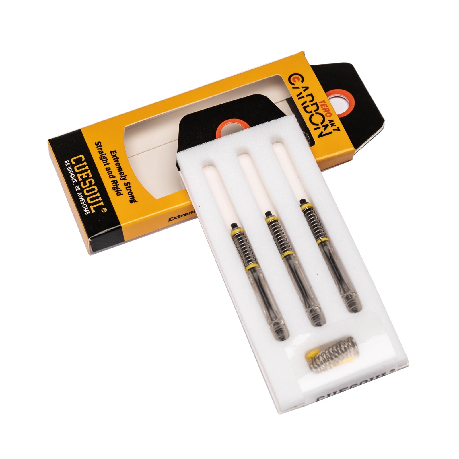 CUESOUL TERO System AK7 Carbon Dart Shaft with Slim Set of 3 A/B/C/D/E/F/G/H Built-in Telescopic, Shaft, (CS-AK7+1TXC36)
CUESOUL TERO System AK7 Carbon Dart Shaft with Slim Set of 3 A/B/C/D/E/F/G/H Built-in Telescopic, Shaft, (CS-AK7+1TXC36)