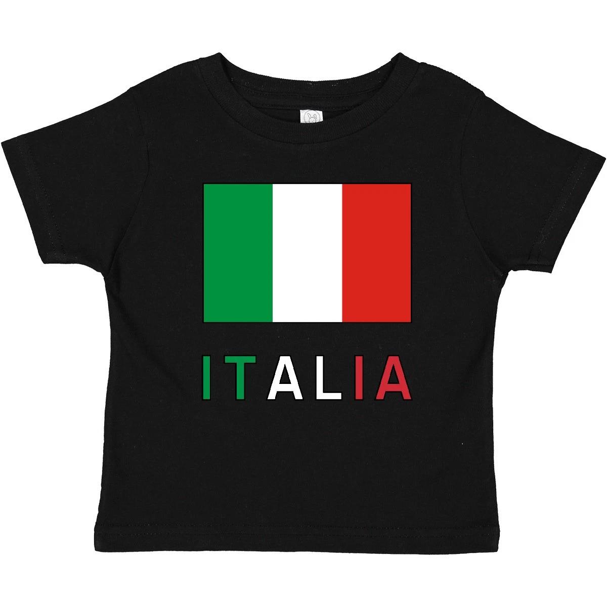 Inktastic Italy Flag & Italia - Black Border Baby T-Shirt Italian Infant Tees 140
Inktastic Italy Flag & Italia - Black Border Baby T-Shirt Italian Infant Tees 140