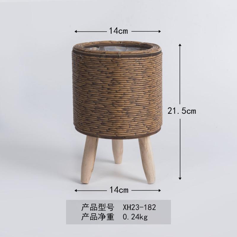 Imitation rattan woven flower stand triangular bracket flower pot desktop creative succulent storage container plant stand imitation straw flower pot
Imitation rattan woven flower stand triangular bracket flower pot desktop creative succulent storage container plant stand imitation straw flower pot