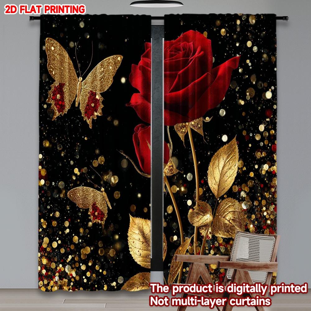 Flat Printing Happy Valentine Day Window Curtains Stars Sparks Butterflies Digital Printed Polyester Drapes Holiday Set Of 2 Made W100*H70(CM)-Hooks&2PCS
Flat Printing Happy Valentine Day Window Curtains Stars Sparks Butterflies Digital Printed Polyester Drapes Holiday Set Of 2 Made W100*H70(CM)-Hooks&2PCS