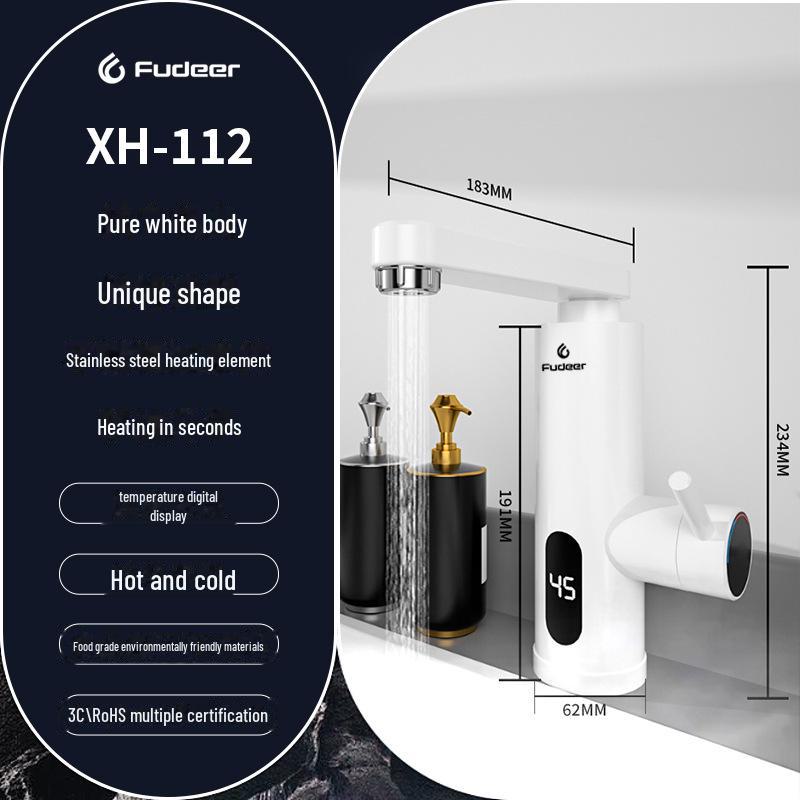 Электрический кран для мгновенного нагрева из нержавеющей стали с двойной подачей горячей и холодной воды XH-112, Plug version
Электрический кран для мгновенного нагрева из нержавеющей стали с двойной подачей горячей и холодной воды XH-112, Plug version