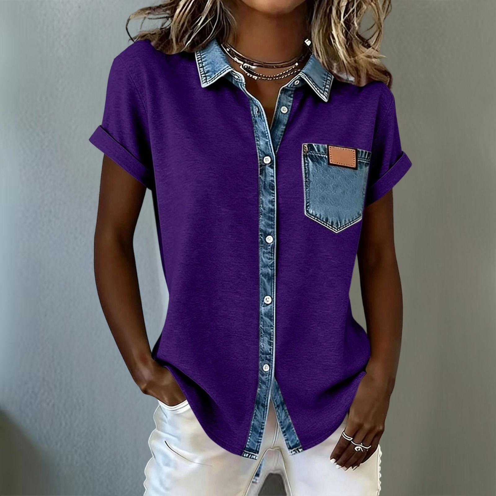 Women s Fashion Summer High-end Elegant And High-End Printed Short-Sleeved Shirt Tops XXL фіолетовий
Women s Fashion Summer High-end Elegant And High-End Printed Short-Sleeved Shirt Tops XXL фіолетовий