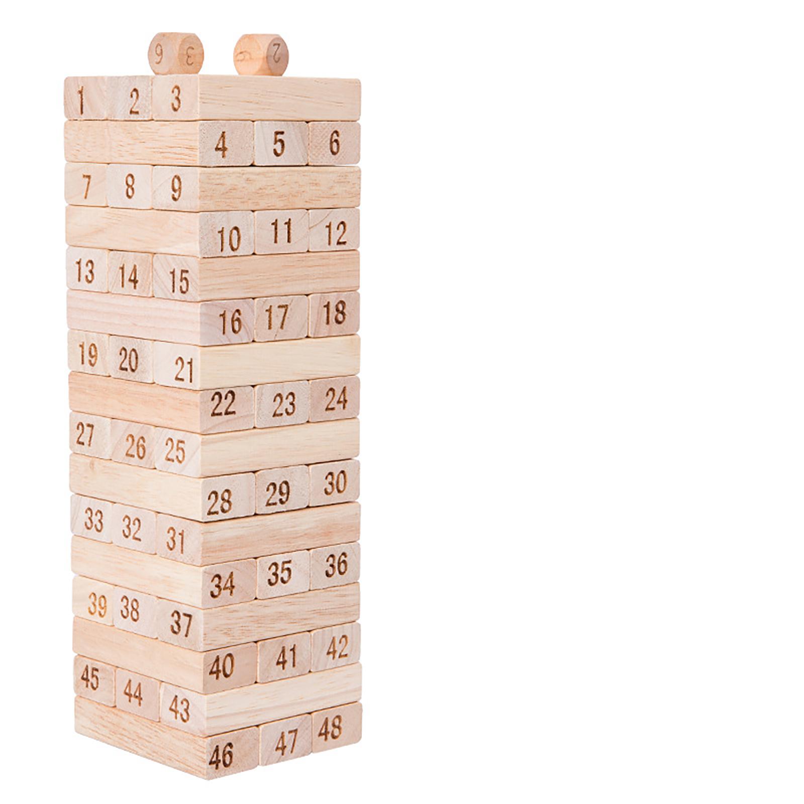 48 PCS Children s Educational Toys Early Childhood Wooden Rubber Wood Stacking Leisure Desktop Parent Child Digital Stacking Building One Size
48 PCS Children s Educational Toys Early Childhood Wooden Rubber Wood Stacking Leisure Desktop Parent Child Digital Stacking Building One Size