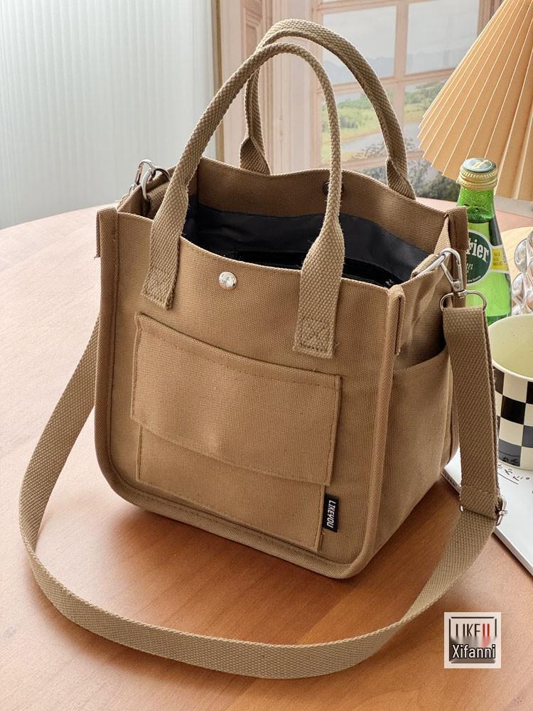 3D Multi-Pocket Canvas Tote Bag - Versatile Handheld & Shoulder Carry Lunch Box No Specific Size коричневый
3D Multi-Pocket Canvas Tote Bag - Versatile Handheld & Shoulder Carry Lunch Box No Specific Size коричневый