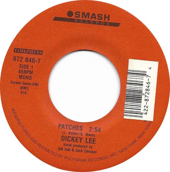 7inch Record DICKEY LEE - Patches / I Saw Linda Yesterday 8728467 Smash Records US Rock Used
7inch Record DICKEY LEE - Patches / I Saw Linda Yesterday 8728467 Smash Records US Rock Used