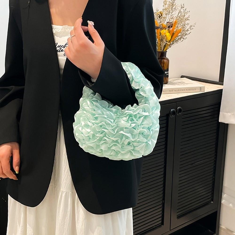 Sweet Sweet Rose Petal Handbag Soft Light Lace Pleated Bag Underarm Handbag Evening Party зелений
Sweet Sweet Rose Petal Handbag Soft Light Lace Pleated Bag Underarm Handbag Evening Party зелений