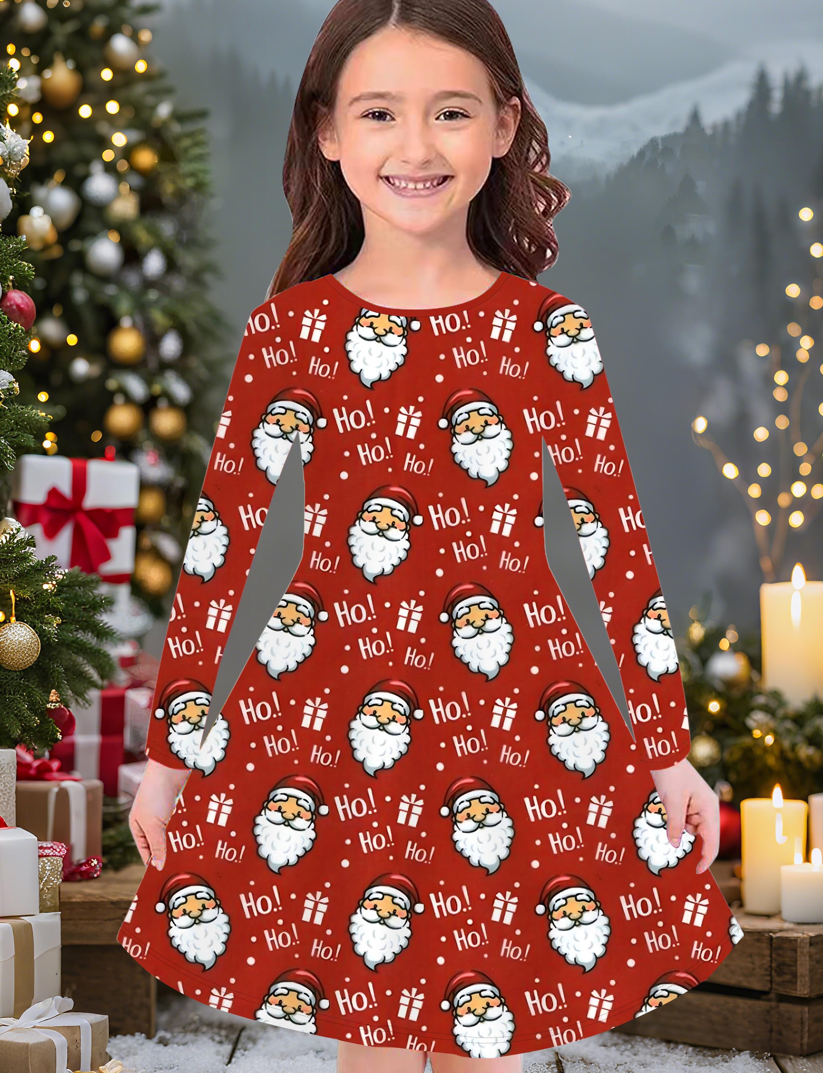 Модное осенне-зимнее платье для девочек, 3D Рождественский принт, Круглый вырез, Длинное детское платье-футболка, Повседневное универсальное, Рождественская одежда 170
Модное осенне-зимнее платье для девочек, 3D Рождественский принт, Круглый вырез, Длинное детское платье-футболка, Повседневное универсальное, Рождественская одежда 170