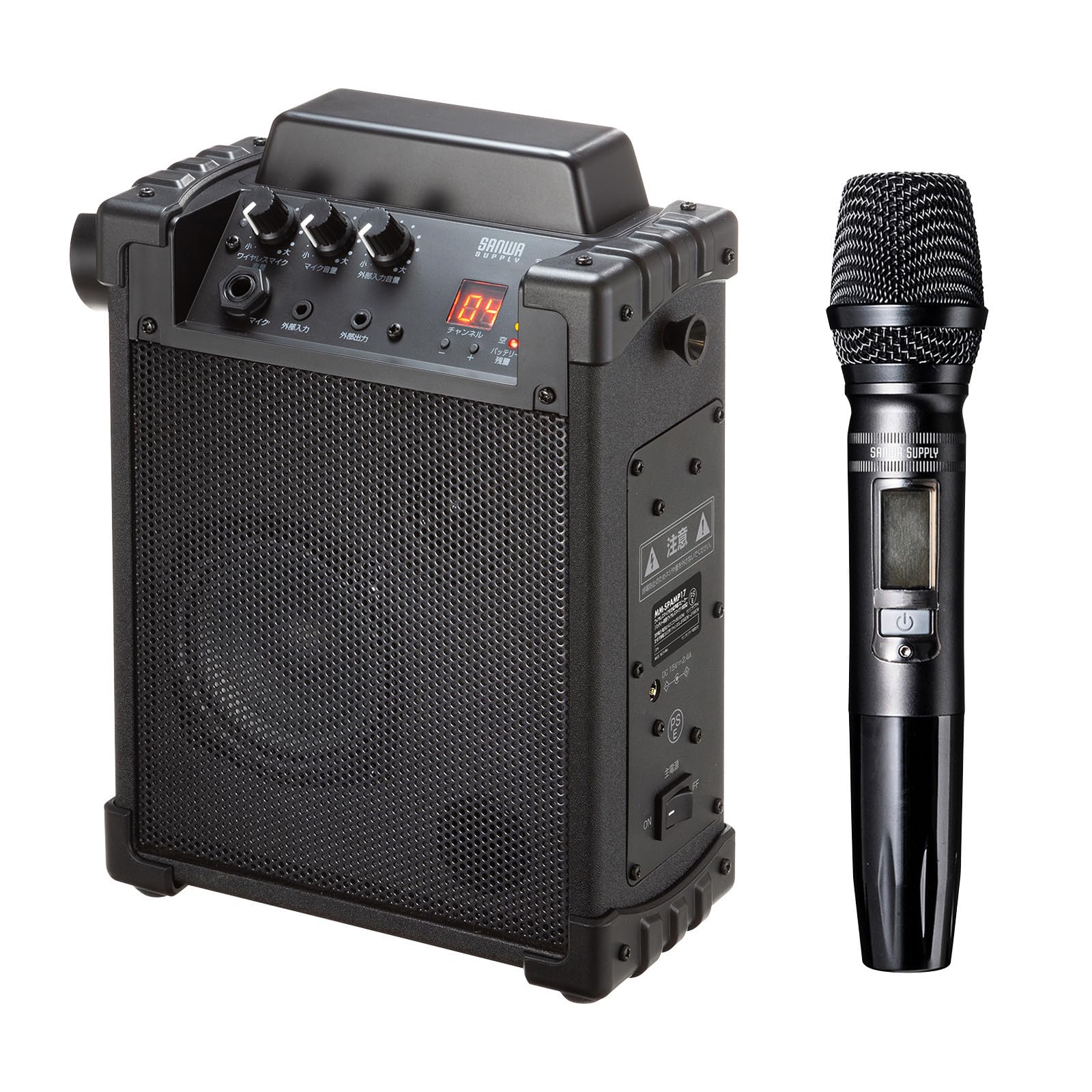 Sanwa Supply Loudspeaker Speaker with Wireless Microphone (Built-inSupports 1 Wireless Microphone) MM-SPAMP17
Sanwa Supply Loudspeaker Speaker with Wireless Microphone (Built-inSupports 1 Wireless Microphone) MM-SPAMP17