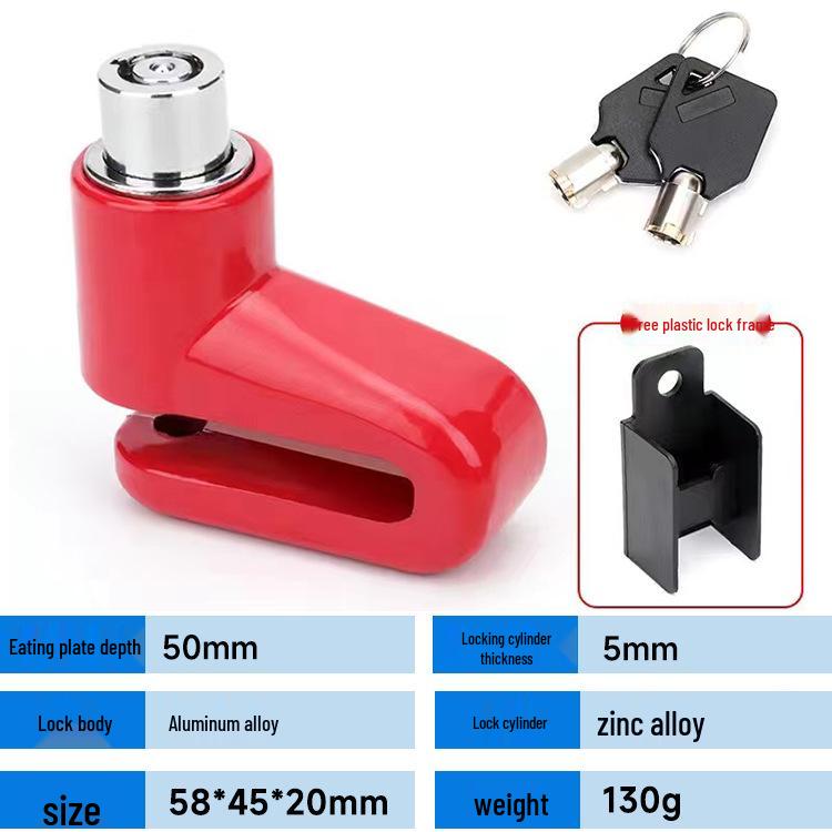 Универсальный противоугонный замок для дискового тормоза для мотоциклов и велосипедов с кованой легированной сталью и медным цилиндром замка
Универсальный противоугонный замок для дискового тормоза для мотоциклов и велосипедов с кованой легированной сталью и медным цилиндром замка