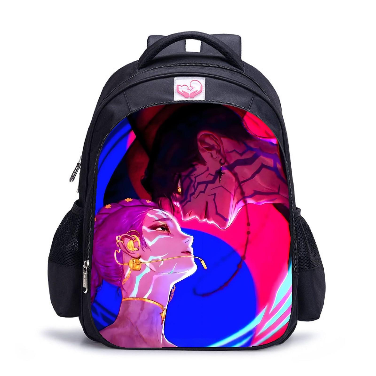 Повседневная сумка через плечо с рисунком из мультфильма для учеников младших классов средней школы, рюкзаки большой вместимости One Size