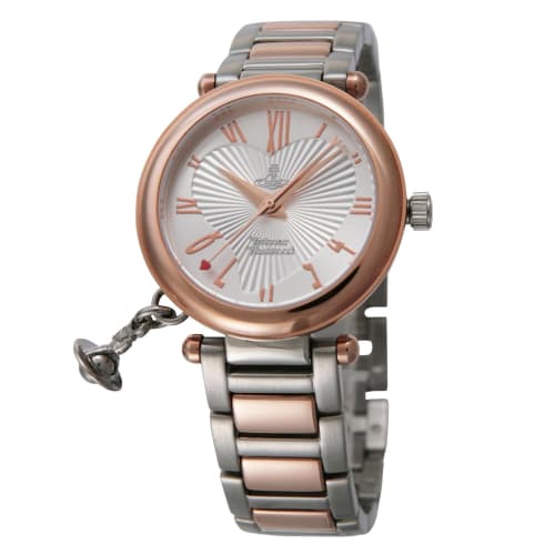 Vivienne Westwood Orb Watch, Silver and Pink Gold Combination Quartz Movement, Women s, VV006RSSL
Vivienne Westwood Orb Watch, Silver and Pink Gold Combination Quartz Movement, Women s, VV006RSSL