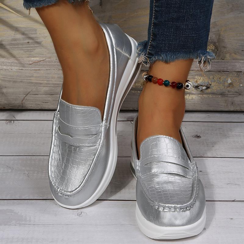 Large size new color matching casual single shoes women s round head low-top wedge heel fashion Doudou shoes 36 золотой
Large size new color matching casual single shoes women s round head low-top wedge heel fashion Doudou shoes 36 золотой