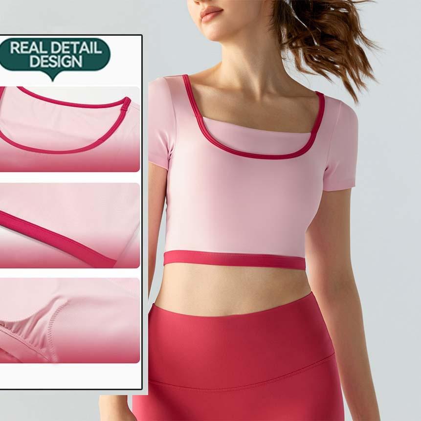 Women s Summer Color Block Yoga Top: Outdoor Running Fitness Two-Piece Style M off білий колір/чорний
Women s Summer Color Block Yoga Top: Outdoor Running Fitness Two-Piece Style M off білий колір/чорний