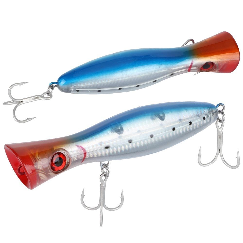 with 3D Eyes Topwater Popper Lures Plastic Artificial Popper Baits Gt Tuna Kingfish Blue Back
with 3D Eyes Topwater Popper Lures Plastic Artificial Popper Baits Gt Tuna Kingfish Blue Back