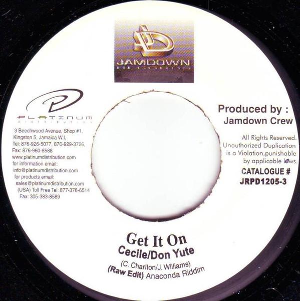7inch Record CE CILE & DON YUTE - Get It On JRPD12053 Jamdown Records Jamaica Reggae, Ska & Dub Used
7inch Record CE CILE & DON YUTE - Get It On JRPD12053 Jamdown Records Jamaica Reggae, Ska & Dub Used