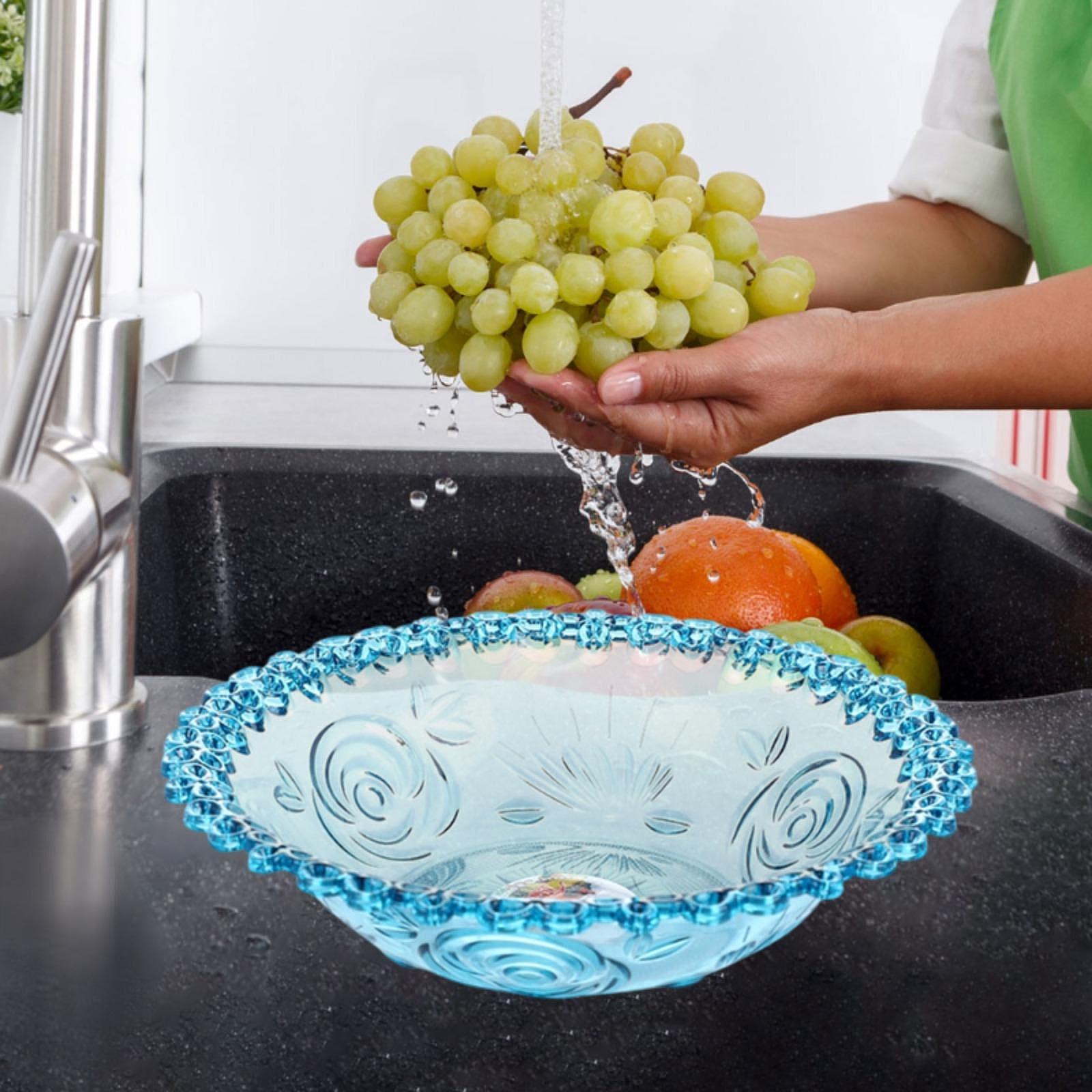 Fruit Bowl for Kitchen Counter Fruit Stand Creative Dessert Platter Fruit Basket for Dining Table Home Parties Kitchen Snack синий
Fruit Bowl for Kitchen Counter Fruit Stand Creative Dessert Platter Fruit Basket for Dining Table Home Parties Kitchen Snack синий