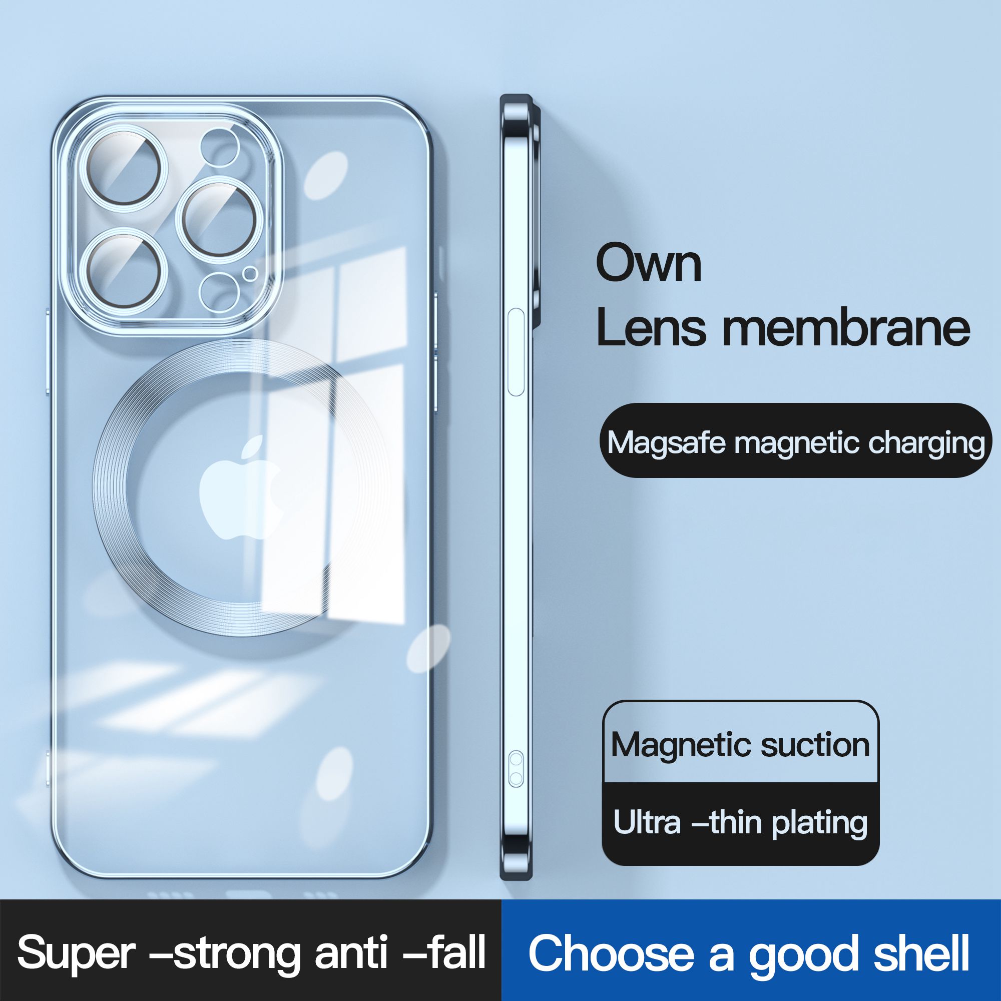 Ultra Slim Phone Case for iPhone 14 6.1 inch TPU Phone Back Cover Compatible with MagSafe Silver
Ultra Slim Phone Case for iPhone 14 6.1 inch TPU Phone Back Cover Compatible with MagSafe Silver
