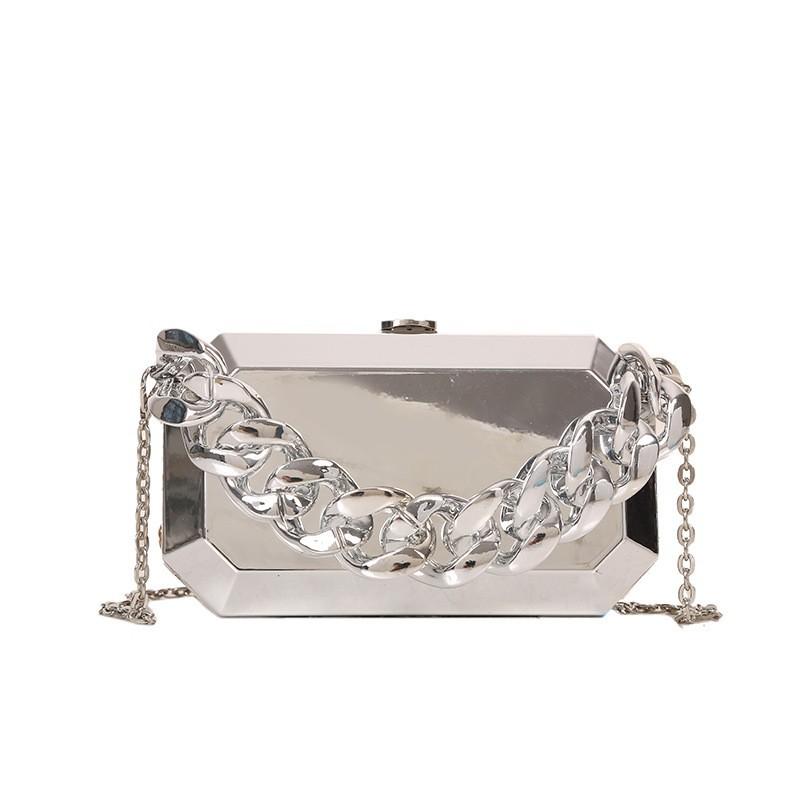 Metal Box Women s Bag Retro Niche Thick Chain Acrylic One-shoulder Cross-body Ins Internet Celebrity Mobile Phone срібний
Metal Box Women s Bag Retro Niche Thick Chain Acrylic One-shoulder Cross-body Ins Internet Celebrity Mobile Phone срібний