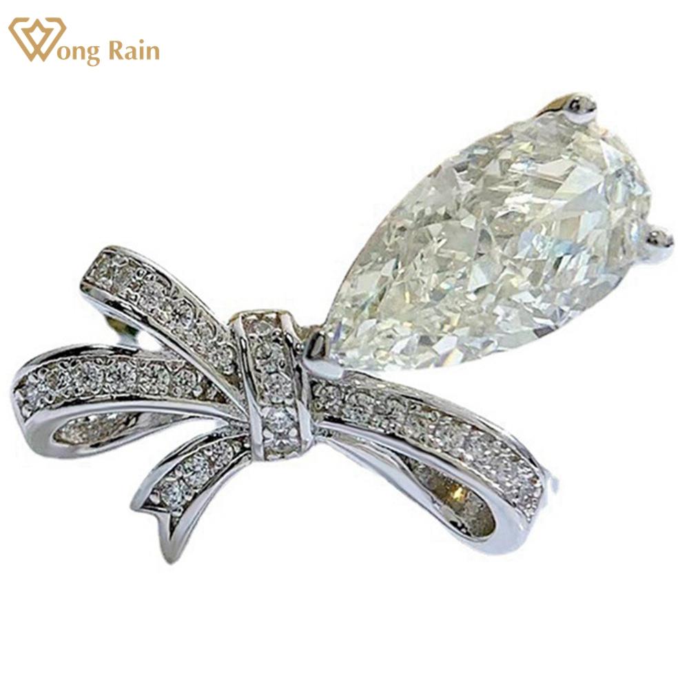 Wong Rain, 100% стерлинговое серебро 925 пробы, грушевидная огранка G, цвет AAAAA, цирконы, драгоценный камень, свадебное обручальное кольцо с бантом для женщин, ювелирные изделия US 5 белый
Wong Rain, 100% стерлинговое серебро 925 пробы, грушевидная огранка G, цвет AAAAA, цирконы, драгоценный камень, свадебное обручальное кольцо с бантом для женщин, ювелирные изделия US 5 белый