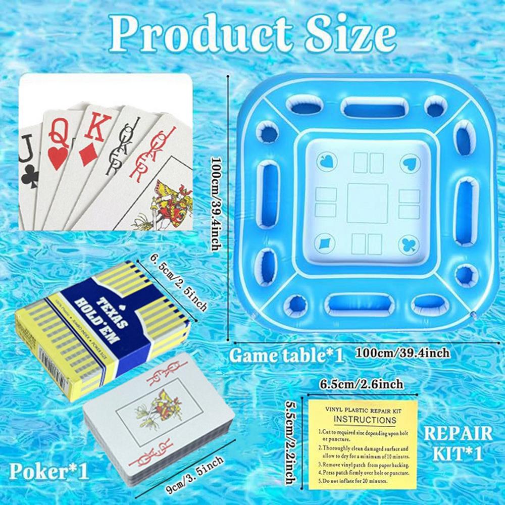 Pool Floating Table Inflatable PVC Pool Bar For Adults Hot Weather Must Have Hot Tub Food Drink Tray For Indoor Beach Outdoor Square
Pool Floating Table Inflatable PVC Pool Bar For Adults Hot Weather Must Have Hot Tub Food Drink Tray For Indoor Beach Outdoor Square