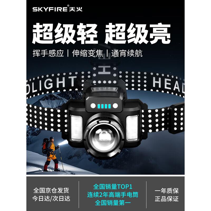 SkyFire SF-546 Rechargeable Waterproof LED Headlamp
SkyFire SF-546 Rechargeable Waterproof LED Headlamp