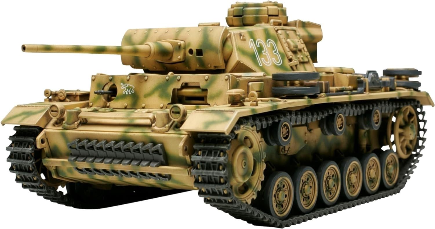 TAMIYA Military Miniature Series German Army Panzer III Tank L Type Plastic Model 32524 1/48 No.24
TAMIYA Military Miniature Series German Army Panzer III Tank L Type Plastic Model 32524 1/48 No.24