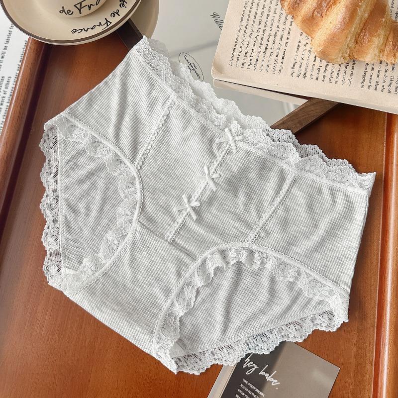 Women Plus Size High Stretch Lace Panties Antibacterial Cotton Crotch Sexy Thin Breathable Triangle Briefs XXL светло-серый
Women Plus Size High Stretch Lace Panties Antibacterial Cotton Crotch Sexy Thin Breathable Triangle Briefs XXL светло-серый