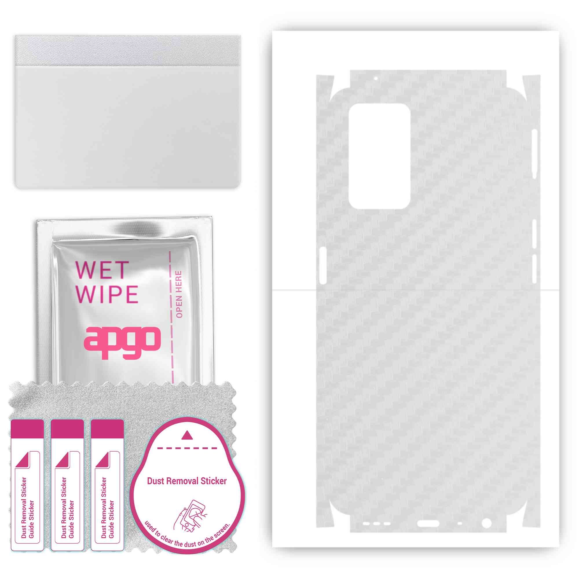 apgo Protective Skin Sticker for the back+sides compatible with Oppo A36, Full Wrap Film, Foil, Vinyl - Pattern Transparent Carbon
apgo Protective Skin Sticker for the back+sides compatible with Oppo A36, Full Wrap Film, Foil, Vinyl - Pattern Transparent Carbon