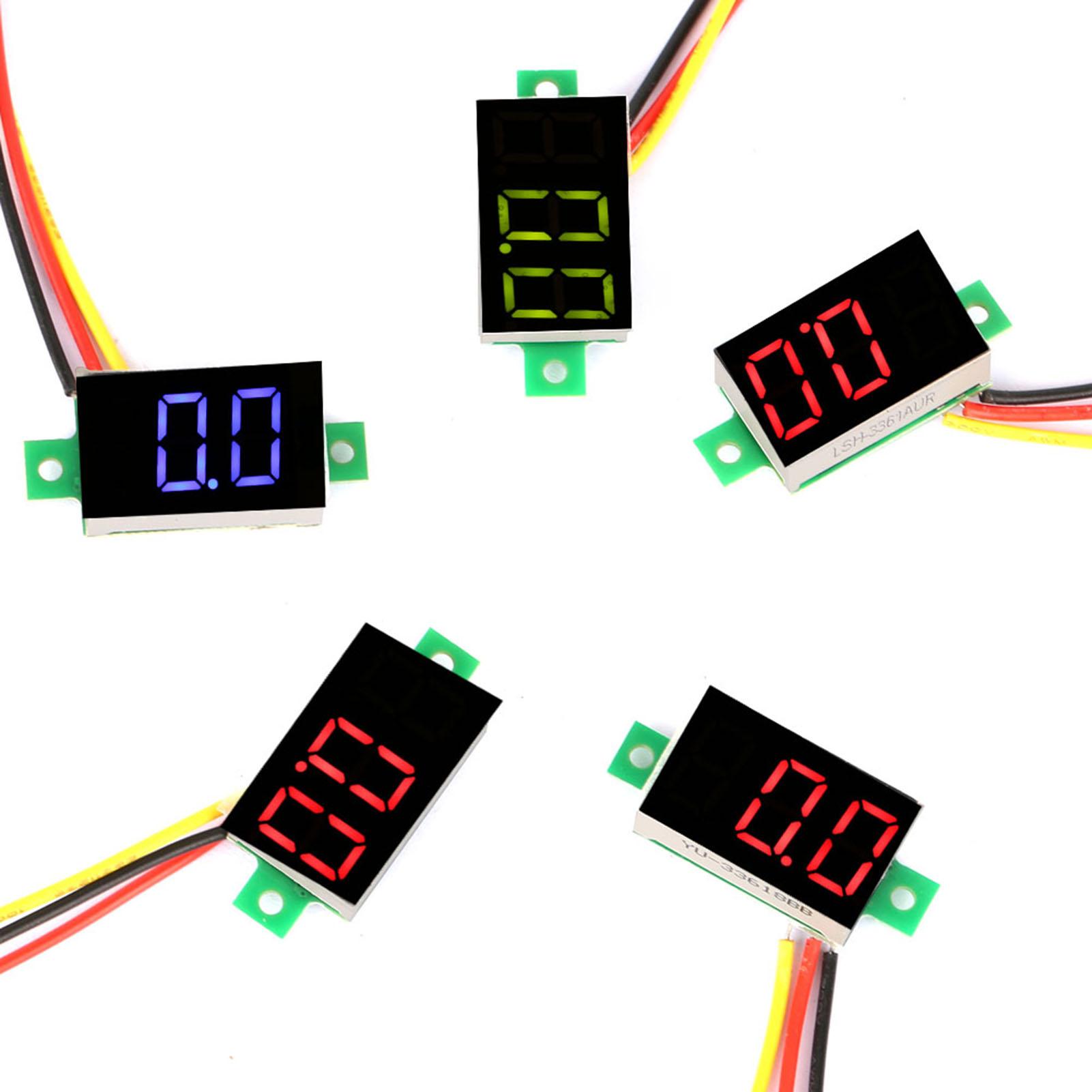 5pcs 3 Colors 0.36 Inch Digital Display DC Voltmeter ThreeWire LED Volt Meter Voltage Monitor
5pcs 3 Colors 0.36 Inch Digital Display DC Voltmeter ThreeWire LED Volt Meter Voltage Monitor