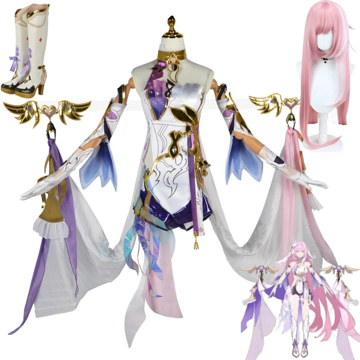 Аніме Game Impact 3 Elysia Cosplay Costume Herrscher Of Human Ego Перука Комбінезони Чоботи Жінка Сексуальний костюм на Хелловін XXXL-(Costume+Wig)
Аніме Game Impact 3 Elysia Cosplay Costume Herrscher Of Human Ego Перука Комбінезони Чоботи Жінка Сексуальний костюм на Хелловін XXXL-(Costume+Wig)