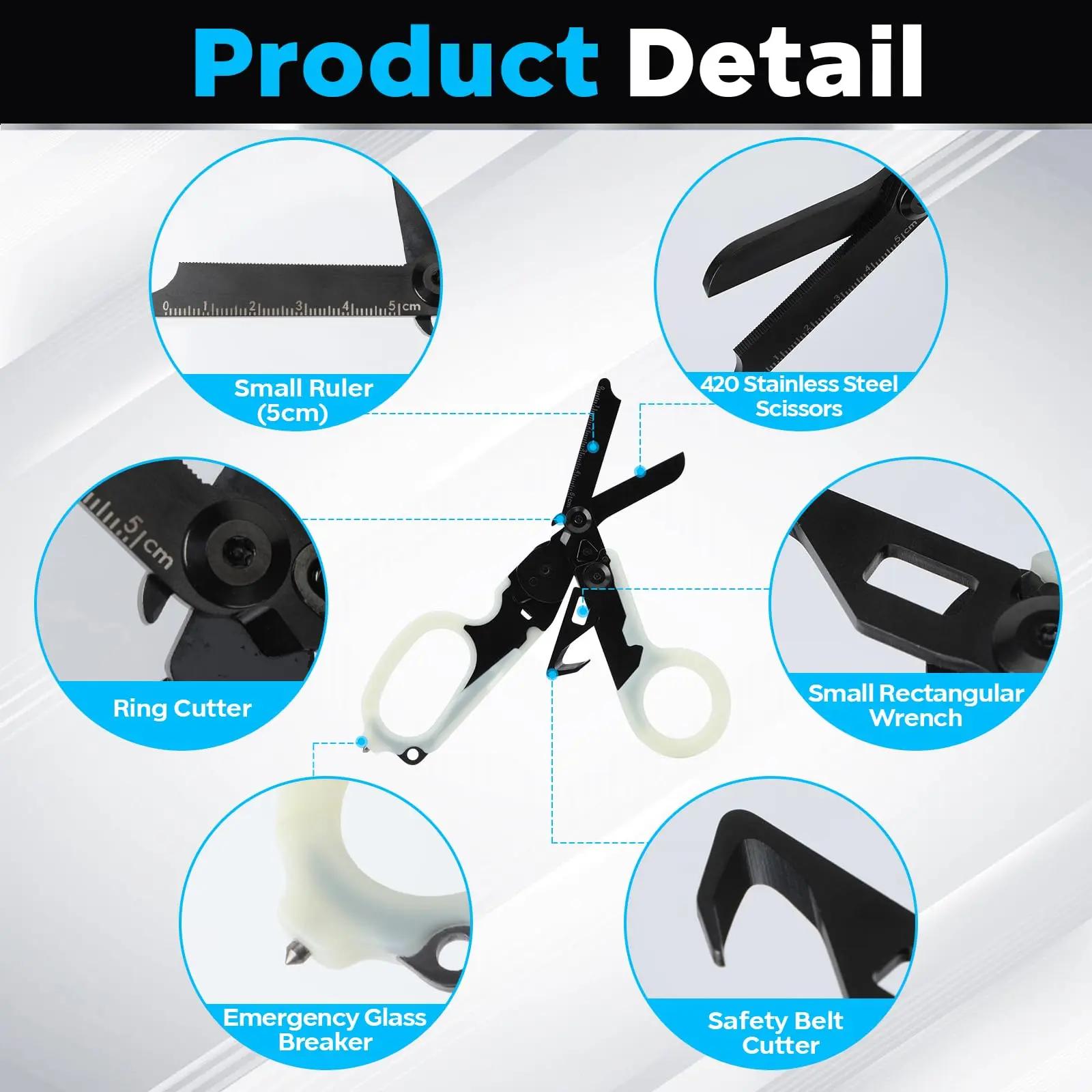 Multifunctional Tactical Plier Stainless Steel Scissors with Carbide Glass Breaker and Belt Cutter Folding Outdoor Survival Tool
Multifunctional Tactical Plier Stainless Steel Scissors with Carbide Glass Breaker and Belt Cutter Folding Outdoor Survival Tool