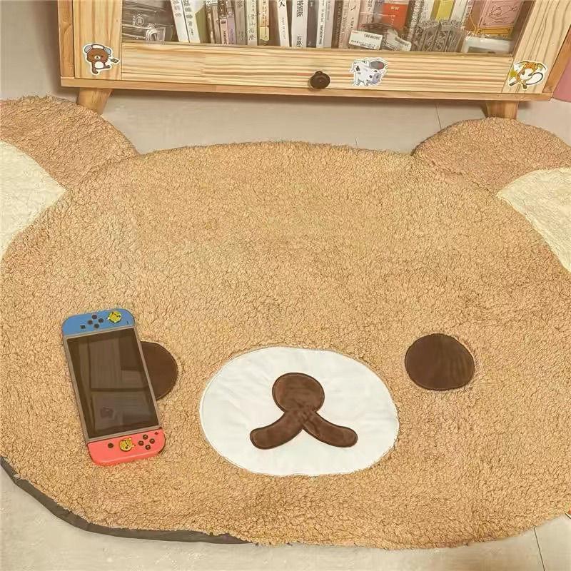 Cartoon Rilakkumas Plush Rug Kawaii Korilakkuma Bear Soft Floor Mat Bedroom Chair Bedside Lounge Rug Bathroom Doormat Home Decor 40X60CM
Cartoon Rilakkumas Plush Rug Kawaii Korilakkuma Bear Soft Floor Mat Bedroom Chair Bedside Lounge Rug Bathroom Doormat Home Decor 40X60CM
