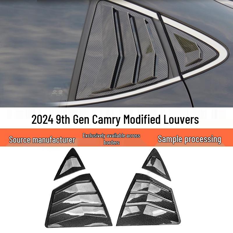 Rear Triangle Window Louver Decorative Sticker for Toyota Camry 9th Gen (2014-2017) Matte Black
Rear Triangle Window Louver Decorative Sticker for Toyota Camry 9th Gen (2014-2017) Matte Black