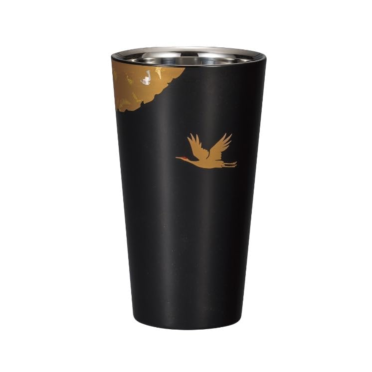 Maeju Lacquerware Shima Double-Layer Straight Cup, Shiny Black, 8K-523
Maeju Lacquerware Shima Double-Layer Straight Cup, Shiny Black, 8K-523