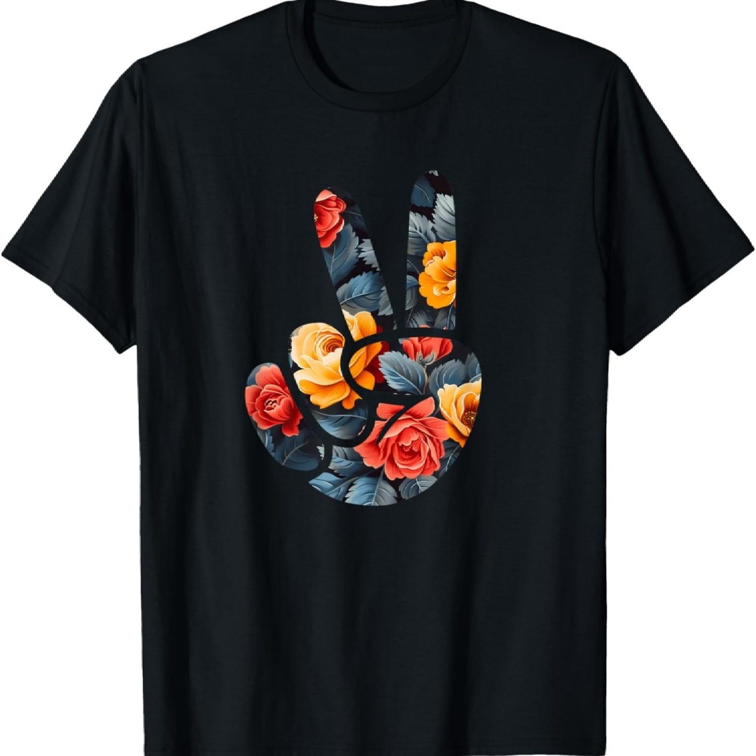 Elegant Silhouette Wildflowers Floral Peace Sign Hand T-Shirt(18) XXXXXL чорний
Elegant Silhouette Wildflowers Floral Peace Sign Hand T-Shirt(18) XXXXXL чорний