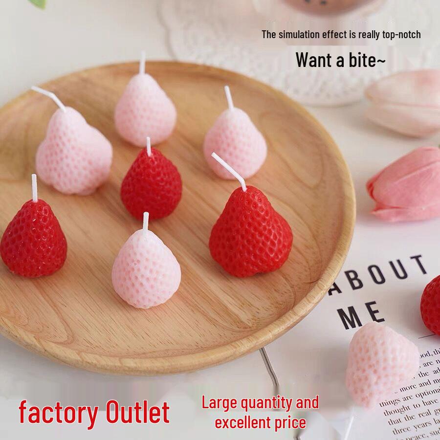Strawberry Scented Birthday Candles - New Year Cake & Dessert Party Decoration Red Strawberry Candle
Strawberry Scented Birthday Candles - New Year Cake & Dessert Party Decoration Red Strawberry Candle