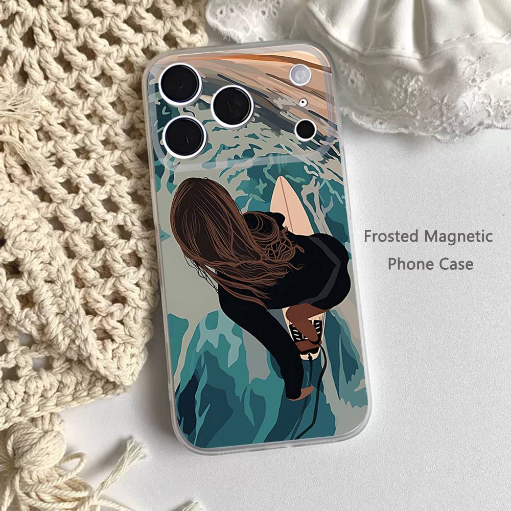 Surfboard Surfing Art Surf Girl Summer Phone Case For iPhone 17,16,15,14,13,12,11 Pro,Max,Plus,Mini,Air,E Magnetic Frosted Clear iPhone14Pro
Surfboard Surfing Art Surf Girl Summer Phone Case For iPhone 17,16,15,14,13,12,11 Pro,Max,Plus,Mini,Air,E Magnetic Frosted Clear iPhone14Pro