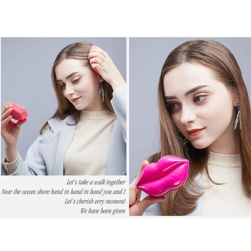 ABS Plastic Lip-Shaped Hair Comb Compact Mini Travel Hair Brush Hairbrush with Mirror for Women Rose
ABS Plastic Lip-Shaped Hair Comb Compact Mini Travel Hair Brush Hairbrush with Mirror for Women Rose