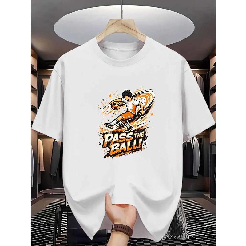 European sizes Soccer Player Men S T-Shirt Pass The Ball Graphic Print Pure Premium Print Durable Casual Fashion 4XL білий
European sizes Soccer Player Men S T-Shirt Pass The Ball Graphic Print Pure Premium Print Durable Casual Fashion 4XL білий