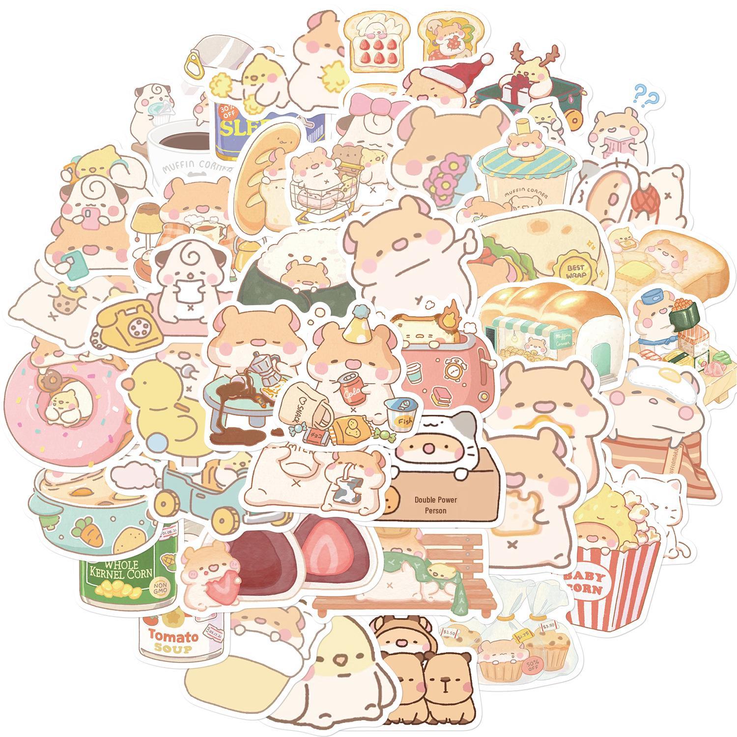 50 Cute Cartoon Stickers for Bread Mice: Journal Decor & Phone Case DIY Decals
50 Cute Cartoon Stickers for Bread Mice: Journal Decor & Phone Case DIY Decals