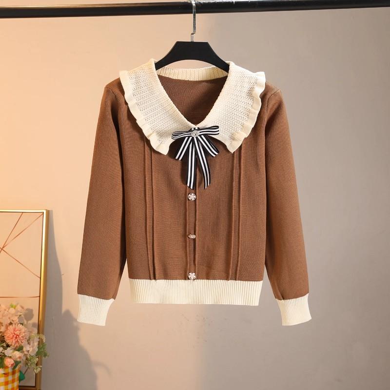 Новый свободный, стройнящий, стильный и молодежный топ с бантом для женщин на осень с воротничком-малышкой one size кофейный
Новый свободный, стройнящий, стильный и молодежный топ с бантом для женщин на осень с воротничком-малышкой one size кофейный