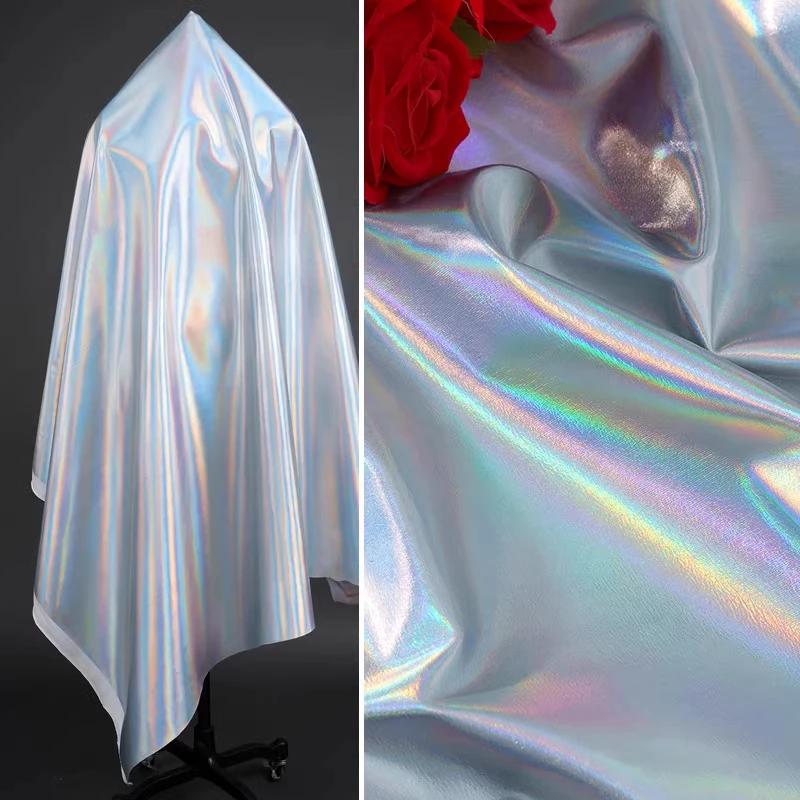 Double-sided Magic Silver Dazzling Thickness 0.37mm Hot Silver Imitation Leather Elastic Fabric Creative Clothing Fabric 50x148cm
Double-sided Magic Silver Dazzling Thickness 0.37mm Hot Silver Imitation Leather Elastic Fabric Creative Clothing Fabric 50x148cm
