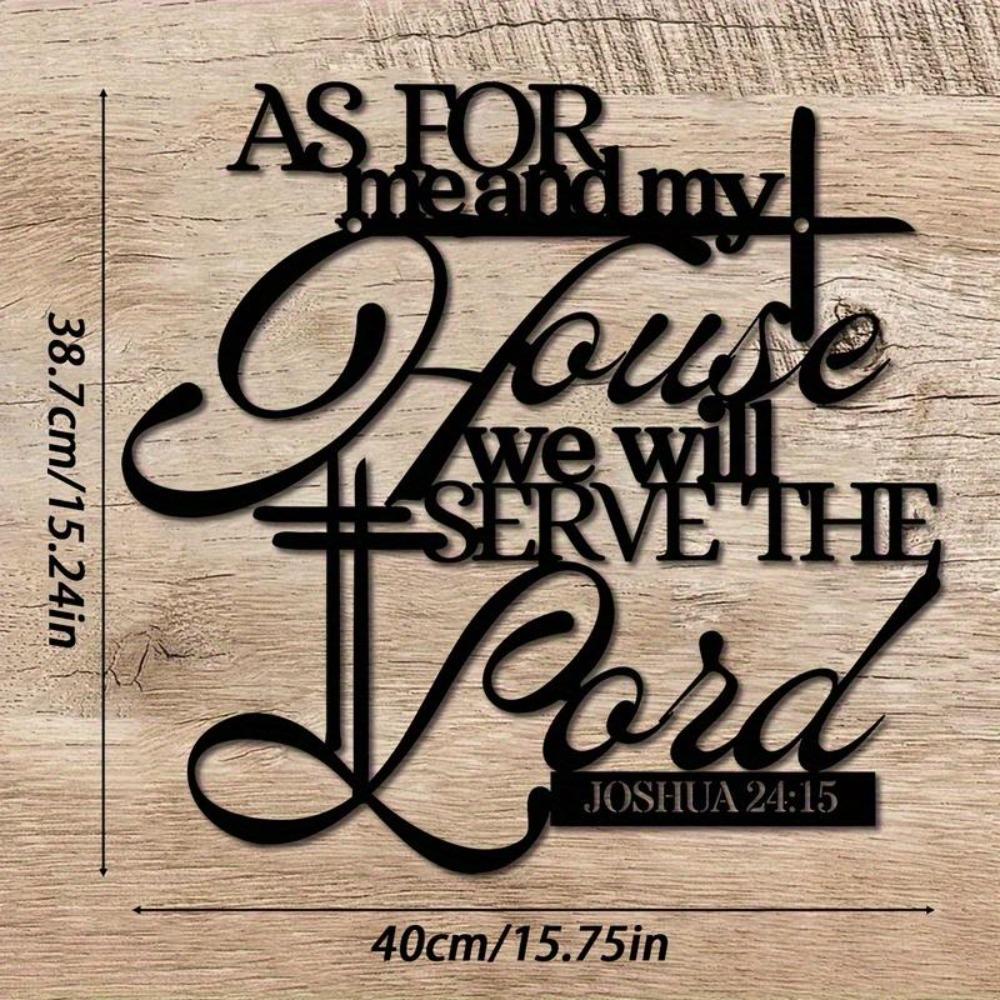 Metal Wall Art Christian Scripture Plaque Joshua 24 15 As for Me and My House Religious Home Decor Church Gift Indoor Outdoor Durable
Metal Wall Art Christian Scripture Plaque Joshua 24 15 As for Me and My House Religious Home Decor Church Gift Indoor Outdoor Durable