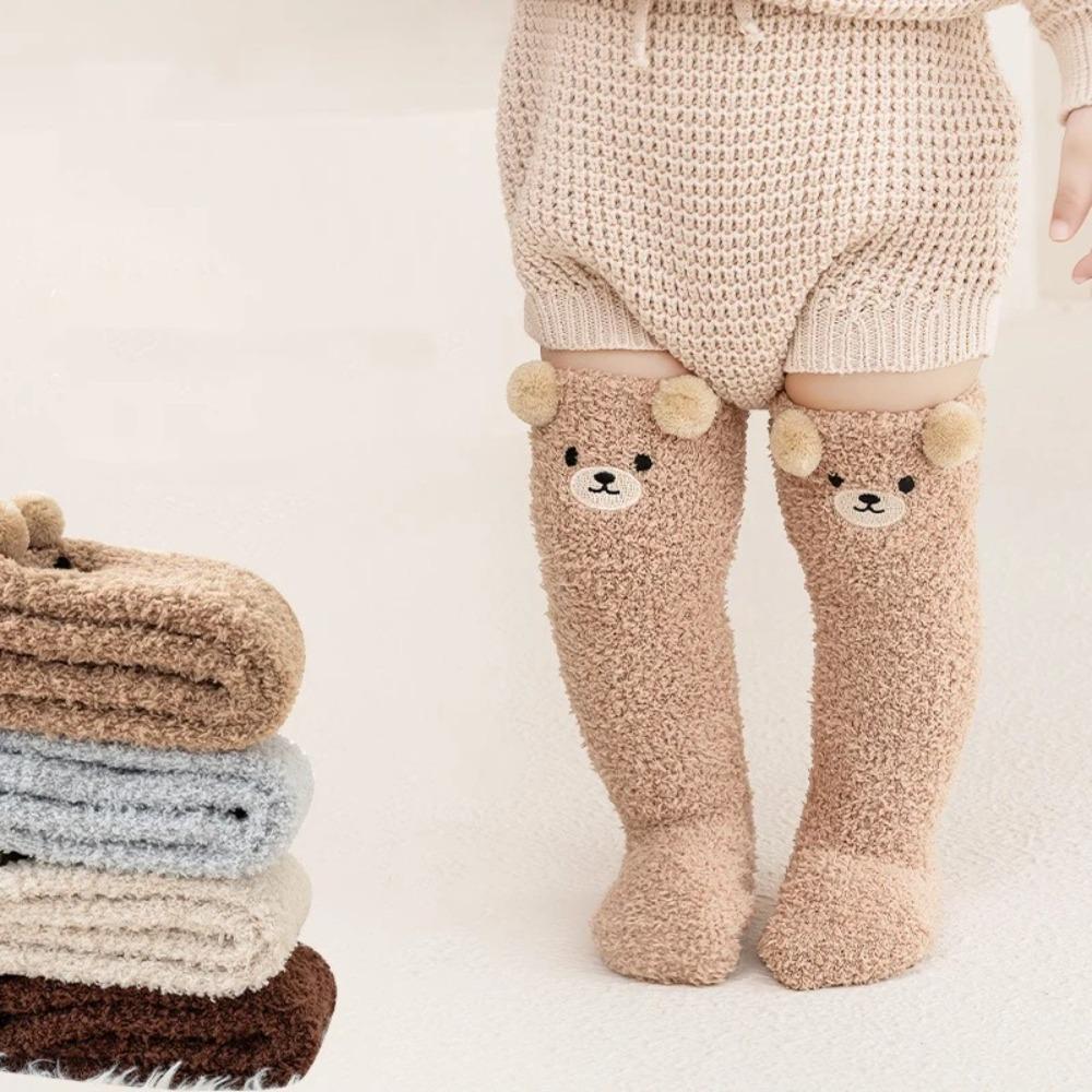 Thickened Baby Socks Coral Velvet Plush Socks Cute Infants Stocking for 0-5year Kids білий
Thickened Baby Socks Coral Velvet Plush Socks Cute Infants Stocking for 0-5year Kids білий