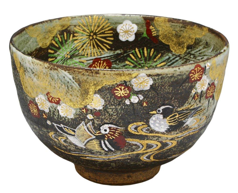 Подлинная чаша матча печи Явата, дизайн «Благоприятные неразлучники», TBK389, Киото-яки, Киёмидзу-яки (Деревянная коробка)
Подлинная чаша матча печи Явата, дизайн «Благоприятные неразлучники», TBK389, Киото-яки, Киёмидзу-яки (Деревянная коробка)