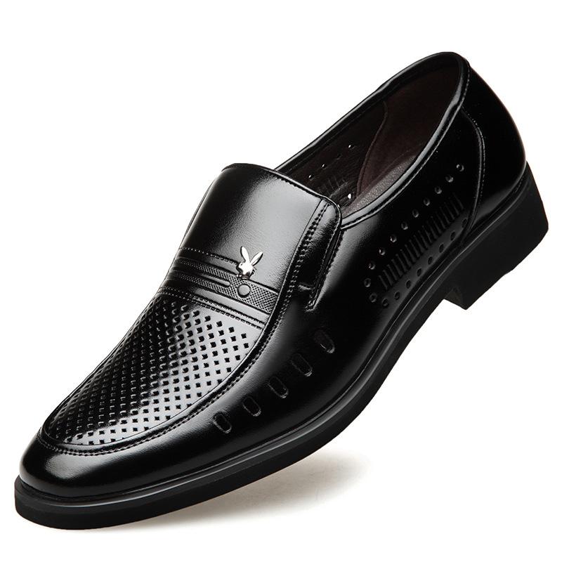 Spring and summer new men s shoes men s casual dress leather shoes men s sandals hollow breathable men s single shoes 50
Spring and summer new men s shoes men s casual dress leather shoes men s sandals hollow breathable men s single shoes 50