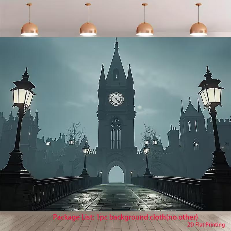 2D Victorian Dark City Backdrop 2D Clock Tower Street Lamp Photo Background for Photo Booth Props 47.2x31.5inch/120*80cm
2D Victorian Dark City Backdrop 2D Clock Tower Street Lamp Photo Background for Photo Booth Props 47.2x31.5inch/120*80cm