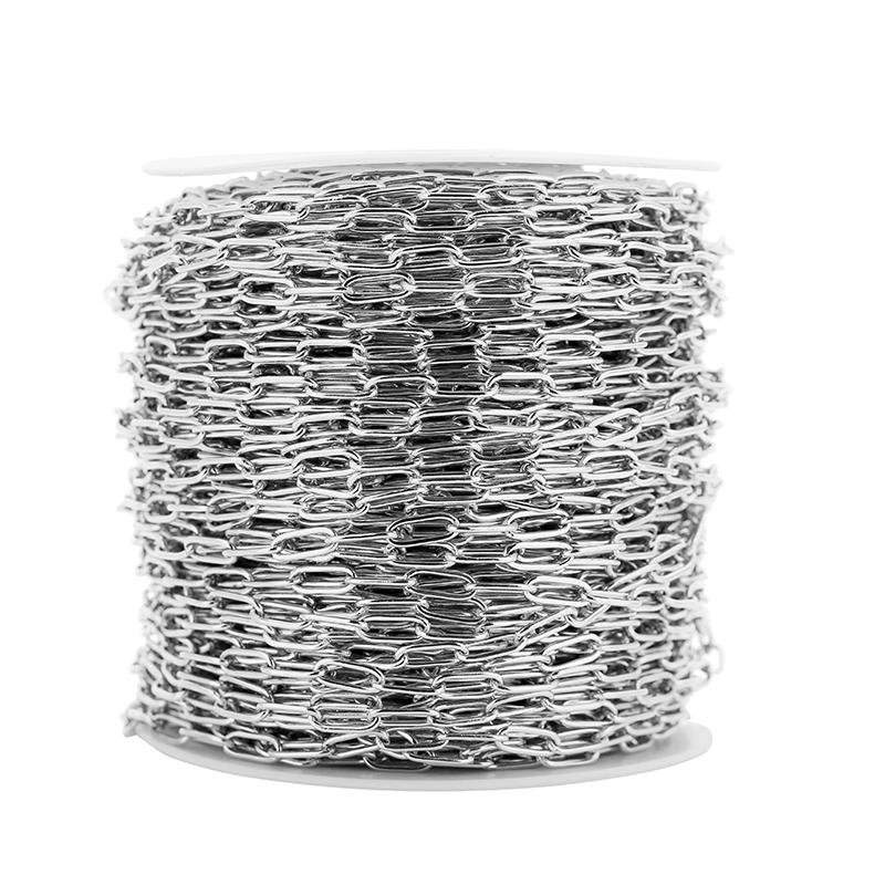 2meters Diameter 4mm Stainless Steel Chains Bulk Necklace Bracelet Accessories Link Chains Lot for Diy Jewelry Making Supplies
2meters Diameter 4mm Stainless Steel Chains Bulk Necklace Bracelet Accessories Link Chains Lot for Diy Jewelry Making Supplies